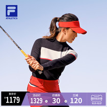 FILA ATHLETICS Fei Le He Mu Ni same womens sweater 2021 Winter new casual woven sweater