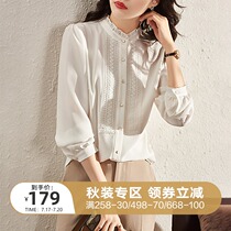 Vanhee man Chiffon shirt womens 2021 early autumn new foreign design sense niche fashion temperament thin shirt