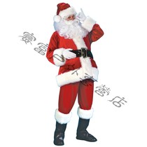 Santa Claus clothing adult men Christmas theme clothing grandfather clothes set dress plus size