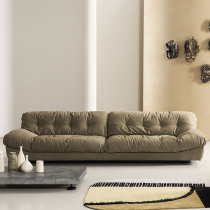 Baxter Milano the same single Double trio Cloud Sofa Living Room Combined Willful Frosted Leather fabric