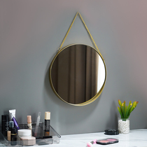 Punch-free wall hanging dormitory vanity mirror wall-mounted bathroom mirror washing table mirror toilet mirror bathroom mirror