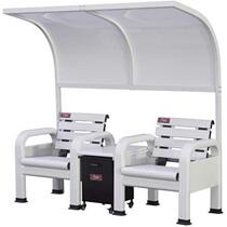 Hummer FY-020 tennis court lounge chair aluminum alloy single chair outdoor chair welding horse stool White