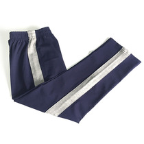 Customized spring and summer autumn cotton Tibetan students inlaid with gray wide edge straight tube loose casual running neutral school clothes pants