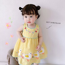 2021 summer Korean ins baby sundress duckling cute girl dress baby skirt Western style
