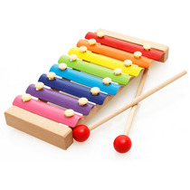 Baby children puzzle eight-tone key hand piano toy Baby professional percussion musical instrument enlightenment early education for boys and girls