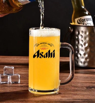 asahi padded asahi beer cup daily material store Special Cup squeezed unicorn beer cup super large 1L beer mug