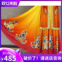 2021 New Xinjiang dance performance clothing pomegranate blossom with high style folk dance group Dance Costume Customization