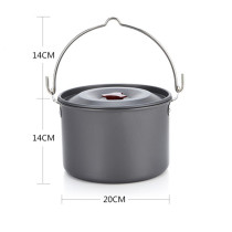 5L hanging pot outdoor camping pot 5-6 person large single pot cookpot