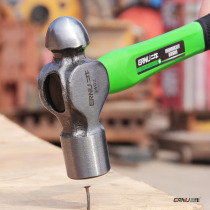Round head Hammer household iron hammer hammer pure steel hand hammer nipple hammer small hammer mini heavy wooden handle hammer tool
