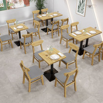 Customized Net red Western Food Cafe against the wall sofa deck dessert snack burger baking milk tea shop table and chair combination