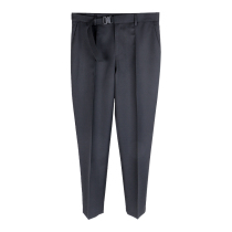 MUSLUN Spring and Autumn new non-iron worsted 50% wool nine casual trousers with closed feet
