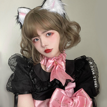 (Sweet sauce)Fish family*New wig short curly cute lolita cat girl Qi bangs