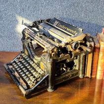 American antique Andrew Underwood large old mechanical English typewriter printer fault machine