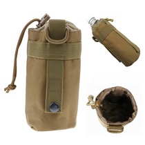 Outdoor travel tactical pot set mountaineering MOLLE kettle hanging bag diameter 7 5cm water cup sleeve water bottle hanging bag