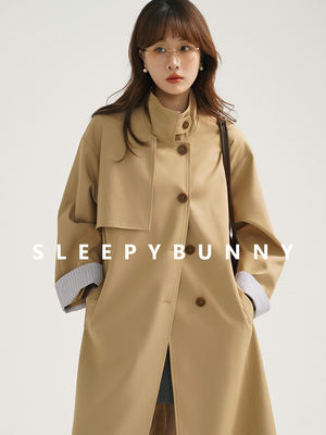 taobao agent Long trench coat, classic retro fashionable jacket, mid-length, autumn, Korean style