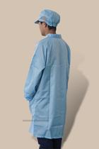 Professional manufacturer anti-static coat dust-free coat striped white blue electrostatic clothes