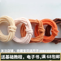 6mm color super dense wool felt hair root twist rod sliver diy handmade baby doll material pack to pass the time