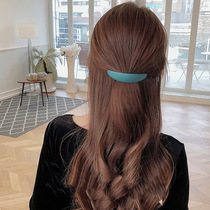  Korean simple clip headdress hairpin temperament hairpin back of the head spring clip edge clip girl hairpin net red top clip