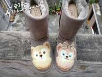 No. 45 Xiaoan hand-painted (DUFFY DUFFY Bear and Shirley Mei) snow boots come to the picture and personal customization
