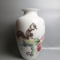 Jingdezhen Cultural Revolution old factory porcelain Chinese arts and crafts master high white porcelain painting preface works Song Shou picture