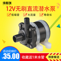 Hagri Brushless Motor Submersible Pump DC 12V Volt Small Liquor Water-cooled Small Water Pump DC Fish Tank Static