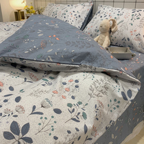 ins Wind cotton quilt cover single piece small floral single double 150x200 retro dormitory cotton quilt cover 200x230