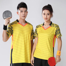 New Table Tennis Suit National Team Mens Blouse Women Speed Dry Custom Short Sleeve Sports Womens Volleyball Jersey Team Uniform