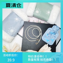Fengyin right house original hand-written bag dual-purpose cross-body hand warm pearl chain detachable winter New Large Capacity
