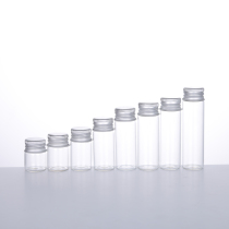 2021 new 10 transparent glass bottles small wooden stopper wishing bottle hidden bottle mini drift bottle