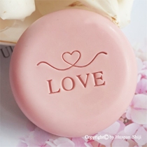 (HP2025) 4 * 3 LOVE word chapter fine acrylic hand soap stamp