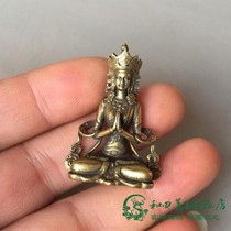 Antique bronze brass audio playpiece playpiece pocket mini antique antique Buddha antique copper sculpture