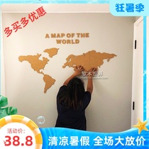 Cork board puzzle adhesive wall decorative board photo wall panel photo wall panel display board water release board with back glue