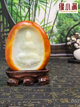 観音菩薩の和田玉の置物 観音菩薩の和田玉の置物 【公式通販】