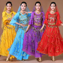 Flying charm sexy Indian dance costume female adult costume suit belly dance practice suit 2021 spring and summer New