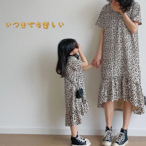 Japan-ROK-style childrens clothing 2022 spring and summer children BAO WEN Liandress The childrens baby skirt pro-mother-and-female dress surges
