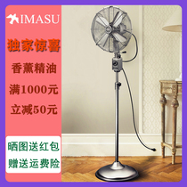 IMASU floor fan full metal antique 10 inch 12 inch shaking head lifting vertical retro electric fan order