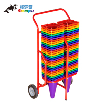 Double-row logo barrel storage car Glepu Kalome Early Education Park childrens movable logo bucket storage