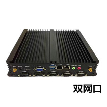 1037U6com24 needle and mouth industrial computer double network port 3G Internet embedded without fan totally enclosed computer 485