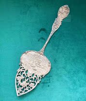 Vintage Western antique silverware Netherlands 835 silver relief hollow cake shovel dessert shovel