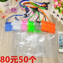 Wholesale transparent sealed mobile phone waterproof bag touch screen drifting hot spring water park Universal diving cover custom logo