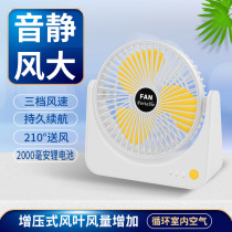 Small fan mini student dormitory bed air circulation fan usb charging office desktop silent electric fan