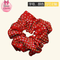 Customized cheerleading headwear competition headdress stage performance daily large intestine circle head flower simple temperament can be changed color