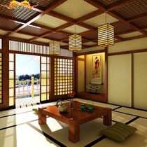 Shenzhen Japanese style and room tatami custom study bedroom solid wood furniture custom Japanese lattice door custom