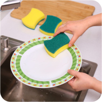  Yunlei double-sided cleansing sponge wiping cloth Cleansing cloth dishwashing cloth(3 pieces) 10328