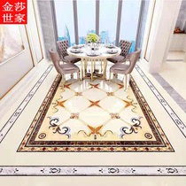 European style parquet tile living room floor tile dining room aisle entrance door porch gilded parquet pattern Hall shape