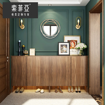 Sophia entrance locker porch cabinet shoe cabinet integrated home door shoe rack modern door Hall Cabinet customization
