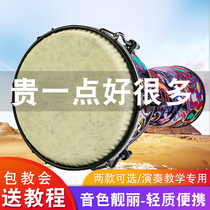 Wood fire professional African drummer drum 10 inch timpani Yunnan Lijiang Adult entry Lightweight PVC childrens beginner