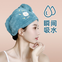 Dry hair cap super absorbent 2021 new hair wash quick dry towel Baotou women thick shower cap cartoon hot painting