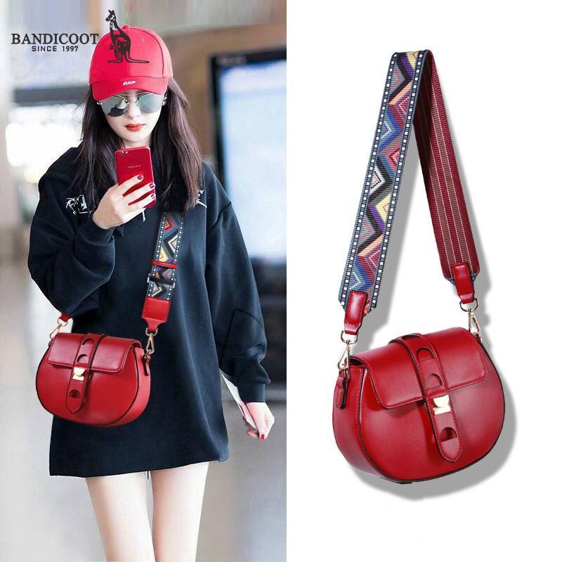 Kangaroo Bag Girl Bag New Summer Wide Shoulder Strap Slant Bag Fashion Korean Chao Shoulder Bag