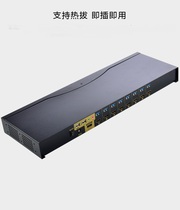 8-port KVM switch automatic usb HDMI 4K 3 5 audio microphone USB keyboard mouse synchronization